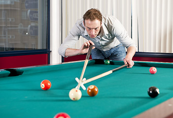 Image showing Pool player