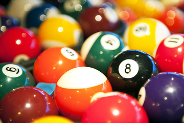 Image showing pool balls