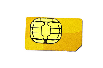 Image showing Sim card for mobile phone 