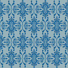 Image showing Seamless wallpaper of classic floral pattern 