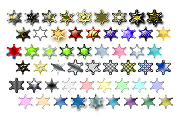 Image showing Illustarions sheriff star 01