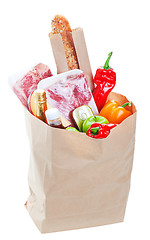 Image showing Full Bag of Groceries