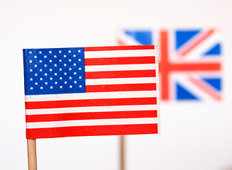 Image showing British and American flags