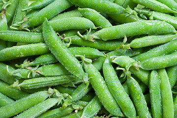 Image showing Washed green peas