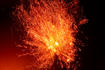 Image showing fireworks to celebrate the new year 2011