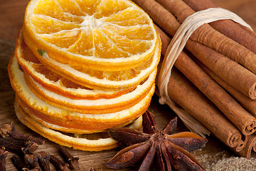 Image showing Orange with Cinnamon and Anise