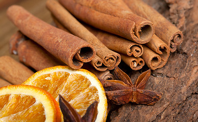 Image showing Orange with Cinnamon and Anise