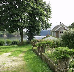 Image showing House and garden West Norway