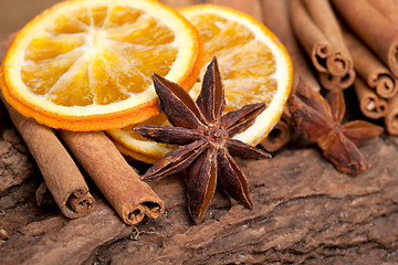 Image showing Orange with Cinnamon and Anise