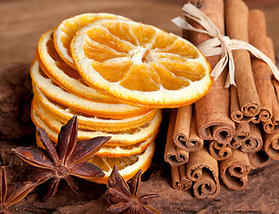 Image showing Orange with Cinnamon and Anise