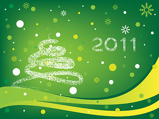 Image showing Happy new year 2011