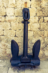 Image showing Old Croatian anchor
