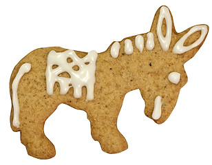 Image showing Gingerbread donkey