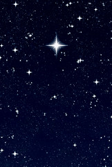 Image showing christmas wishing star