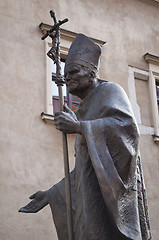 Image showing Pope statue, Krakow.