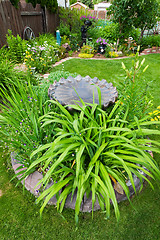 Image showing Bird Bath Garden Feature