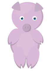 Image showing Pink pig