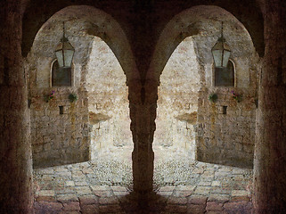 Image showing Twin arches Dubrovnik