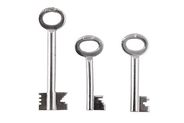 Image showing three different shape of keys