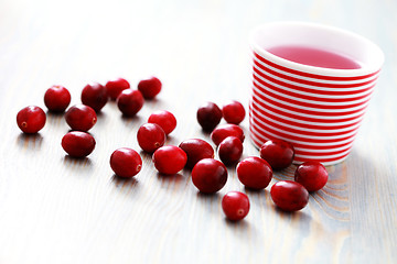 Image showing cranberry tea