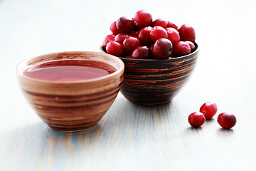 Image showing cranberry tea