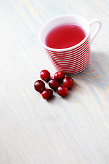 Image showing cranberry tea