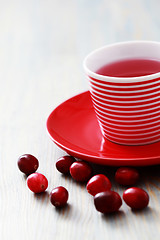 Image showing cranberry tea