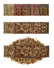 Image showing kasha - roasted buckwheat