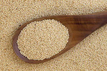 Image showing amaranth grain and spoon