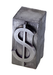 Image showing metal dollar symbol