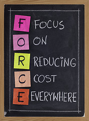 Image showing focus on reducing cost everywhere