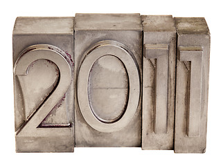 Image showing 2011 - metal printing blocks