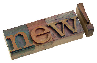 Image showing new - letterpreess printing blocks