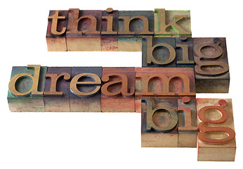 Image showing think and dream big