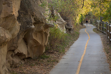 Image showing bike and walking trail