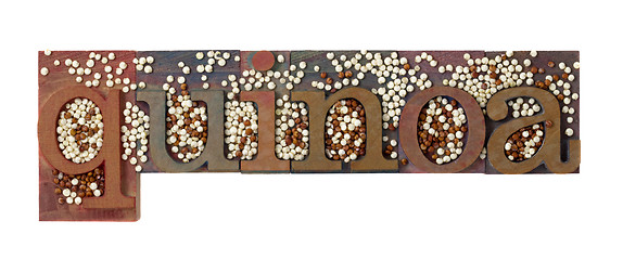 Image showing quinoa word and grain