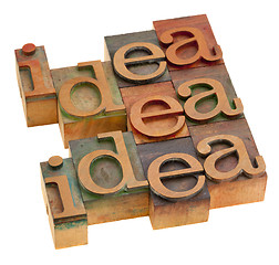 Image showing idea concept in printing blocks