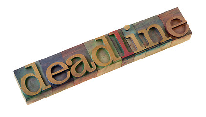 Image showing deadline