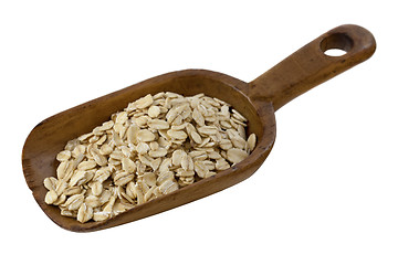 Image showing scoop of rolled oats