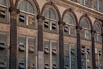Image showing windows of old power plant