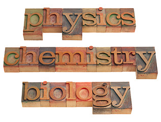 Image showing physics, chemistry and biology