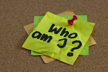 Image showing Who am I ?