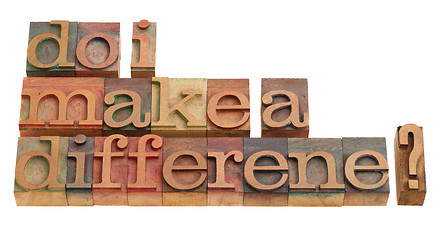 Image showing Do I make a difference