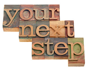 Image showing your next step