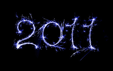 Image showing 2011 blue writing 