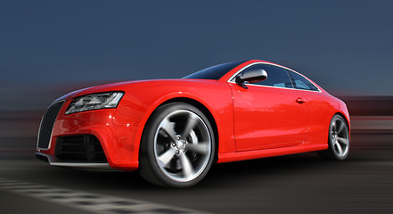 Image showing Red Sports car