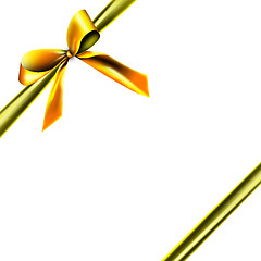 Image showing golden ribbon