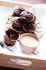 Image showing chocolate muffins