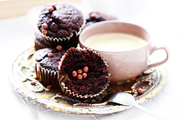 Image showing chocolate muffins