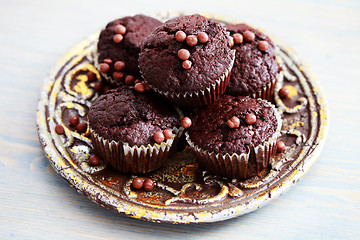 Image showing chocolate muffins